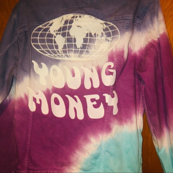 𝅺American Eagle Young Money Tie Dye Jacket nicki minaj lil wayne drake concert - Picture 2 of 5